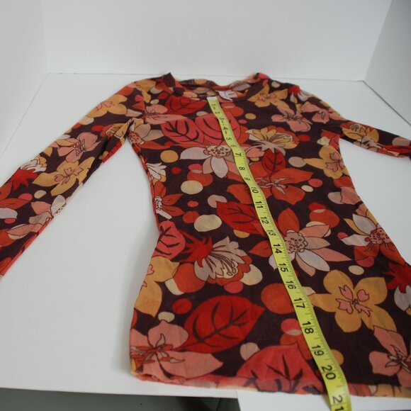 Dedicated Rib Top Ryd Flower Power Multi blouse Sweet size small - Picture 6 of 7